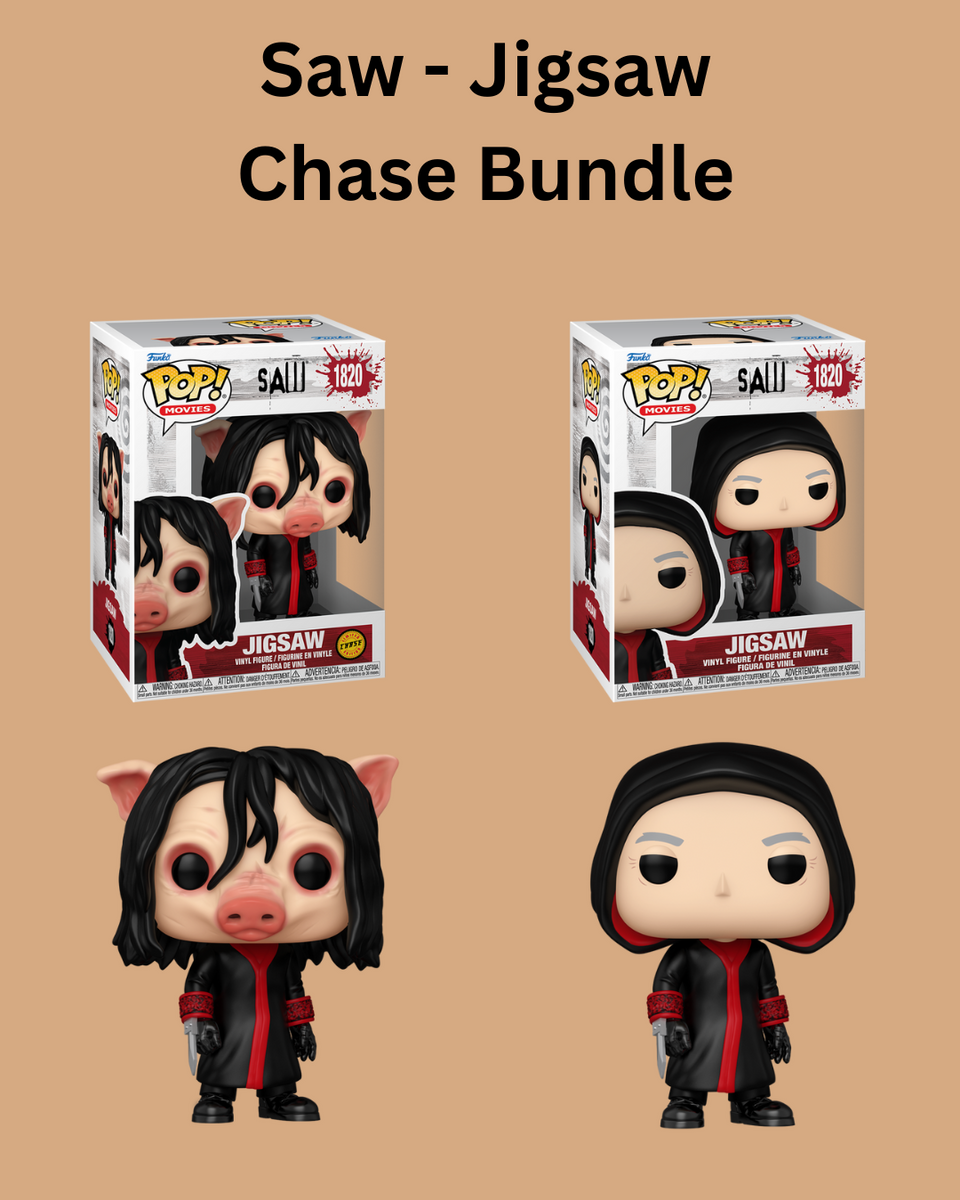 Funko Pop! Movies : Saw - Jigsaw #1820 - Chase Bundle (Pre-Order
