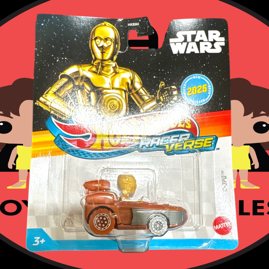 Hot Wheels Star Wars C-3PO Character Car - 1:64 Scale Vehicle - View #3