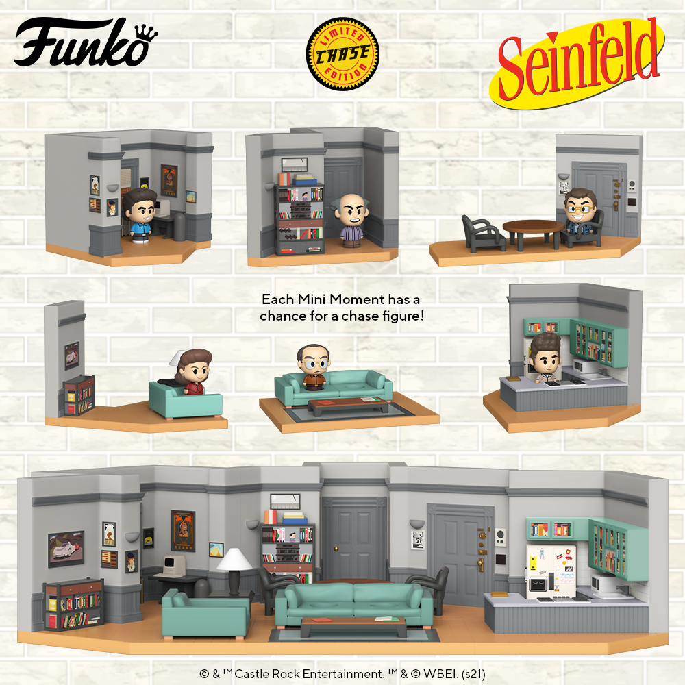 Seinfeld Funko Mini Moments Diorama Complete Set store (6) Apartmen