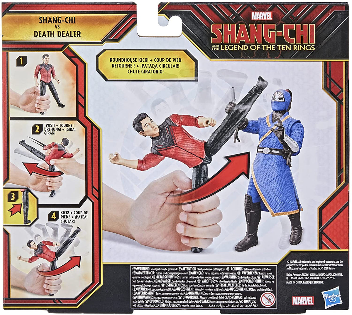 Marvel Hasbro Shang-Chi and The Legend of The Ten Rings Action Figure Toys,  Shang-Chi vs. Death Dealer 6-inch Battle Pack