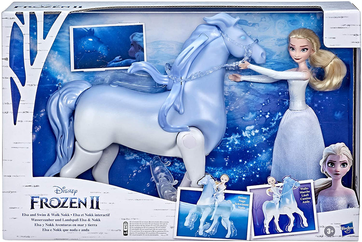 Frozen Swim and Walk Nokk Horse with Elsa Doll – AAA Toys and