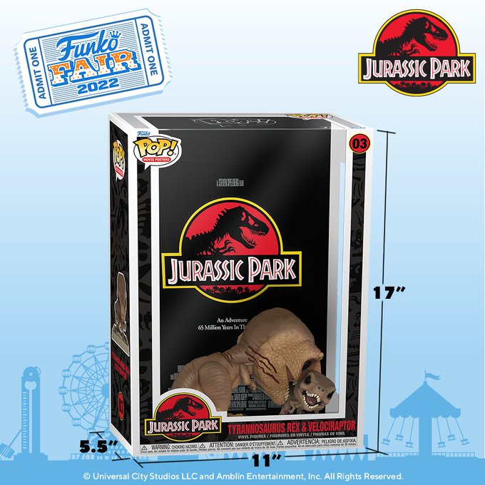 kompression Studerende Adept Funko Pop! Movie Posters: Jurassic Park - Tyrannosaurus Rex and Veloci –  AAA Toys and Collectibles