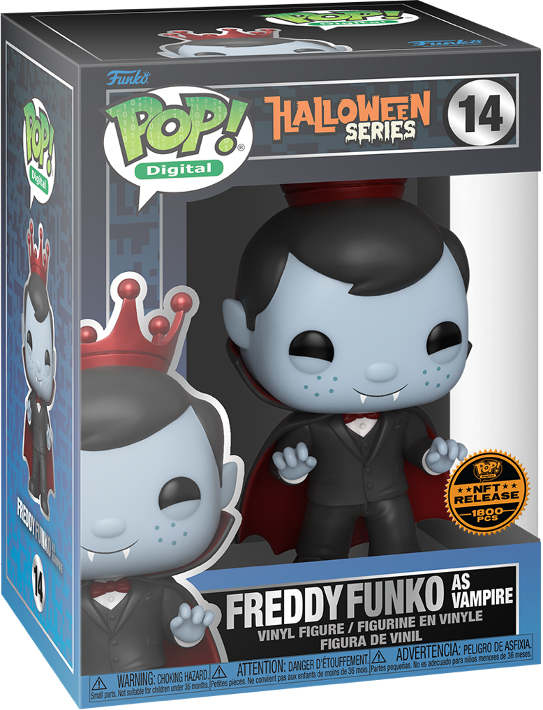 Funko Pop! NFT: Halloween Series 1 - Freddy Funko as Vampire #14 - Limited  Edition 1800