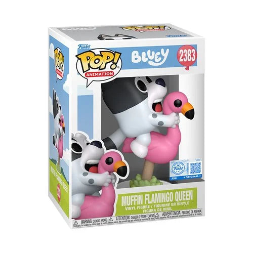 Bluey Muffin Flamingo Queen Funko Pop! Vinyl Figure #2383 - Entertainment Earth Exclusive (Pre-Order)