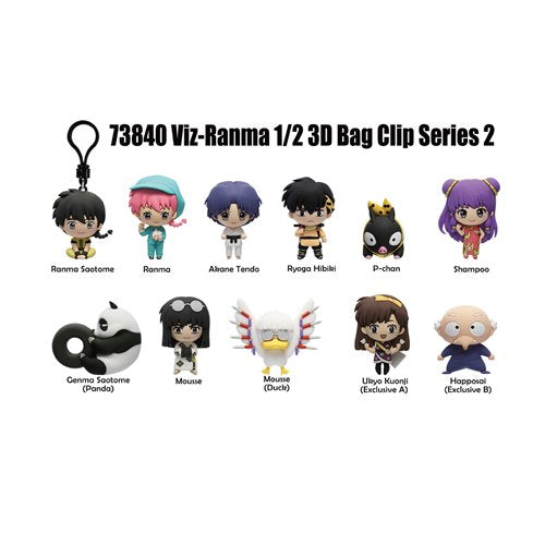 Ranma 1/2 Series 2 3D Foam Bag Clip - One Mystery Figure (Pre-Order)