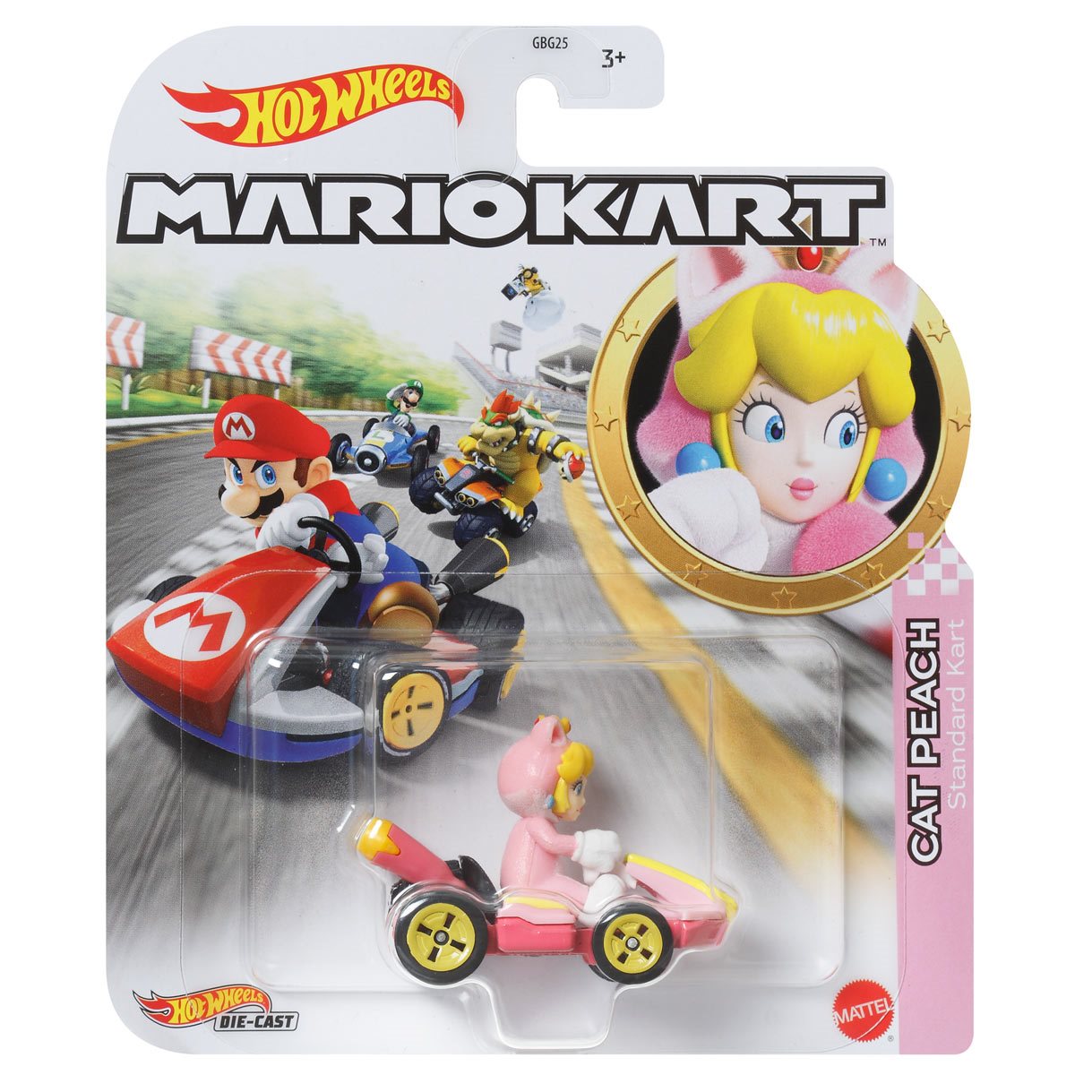 Hot Wheels - Mario Kart - Cat Peach Standard Kart