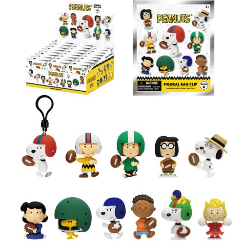 Peanuts Football Theme Series 6 3D Foam Bag Clip - One Mystery Figure (Pre-Order)