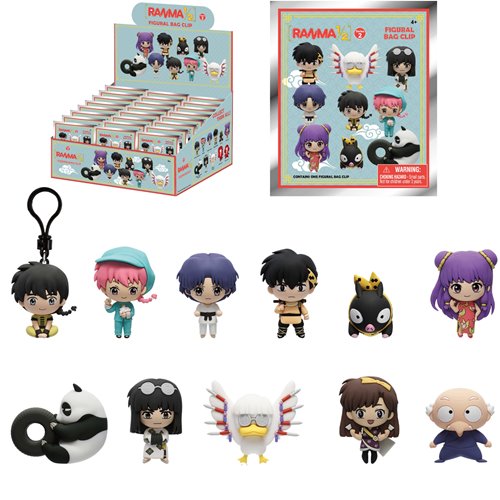 Ranma 1/2 Series 2 3D Foam Bag Clip - One Mystery Figure (Pre-Order)