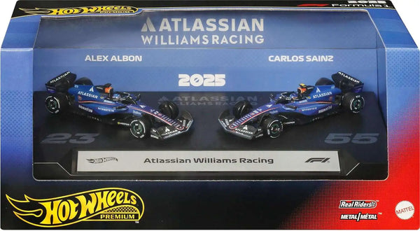 Hot Wheels Premium Atlassian Williams Racing Die Cast Car Set