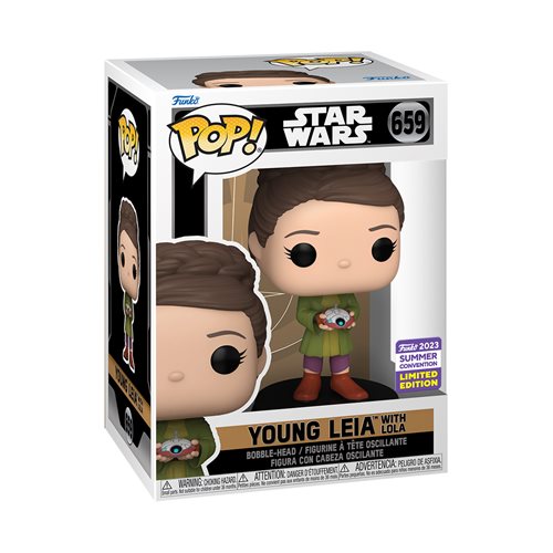 Funko Pop! Star Wars: Obi-Wan Kenobi - Young Leia with Lola #659 - 2023 San Diego Comic-Con Exclusive