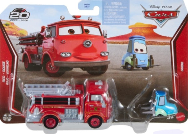 Cars Character Car Vehicle 2-Pack - Classic Red And Guido