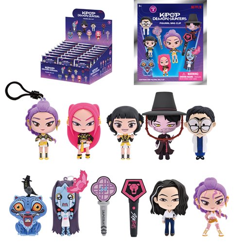 K-Pop Demon Hunters Series 2 3D Foam Bag Clip - One Mystery Figure (Pre-Order)