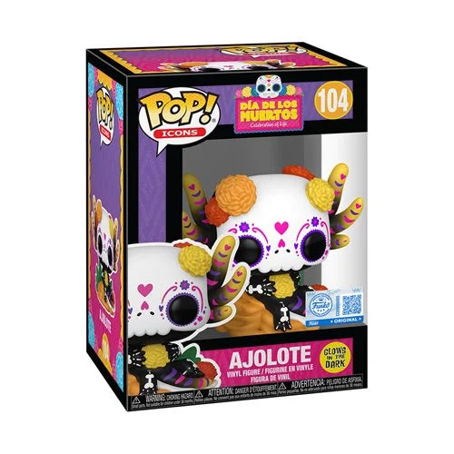 Dia De Los Muertos Ajolote Glow-in-the-Dark Funko Pop! Vinyl Figure #104 - Entertainment Earth Exclusive (Pre-Order)