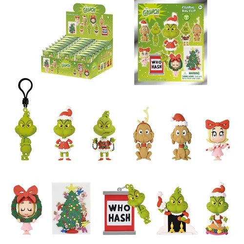 Grinch Series 1 3D Foam Bag Clip - One Mystery Figure (Pre-Order)