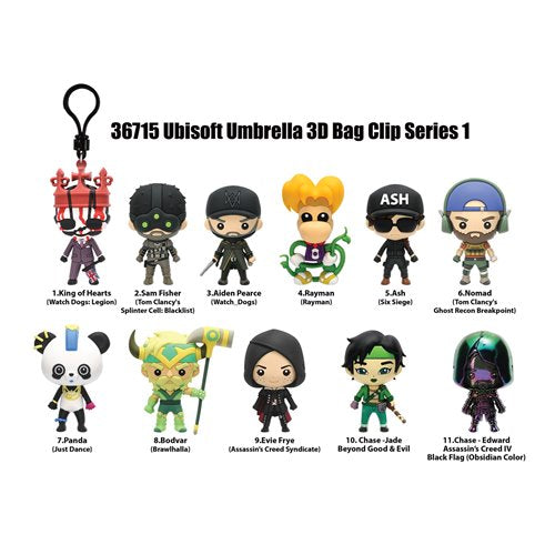 Umbrella Series 1 3D Foam Bag Clip - One Mystery Figure (Pre-Order)