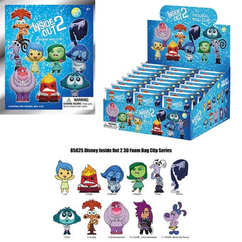 Inside Out Series 2 3D Foam Bag Clip Series 53 - One Mystery Figure (Pre-Order)