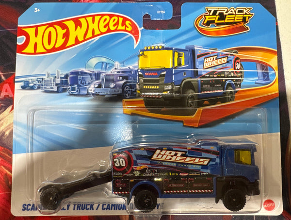 Hot Wheels Track Fleet - Scania Rally Truck (Blue)
