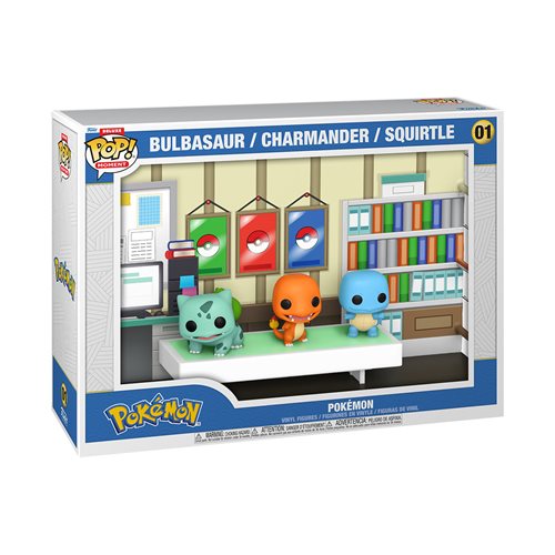 Funko Pop! Deluxe Moment: Pokémon - Bulbasaur Charmander Squirtle Moment with Case #1
