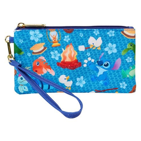 Loungefly - Lilo & Stitch Camping Cuties Nylon Wristlet