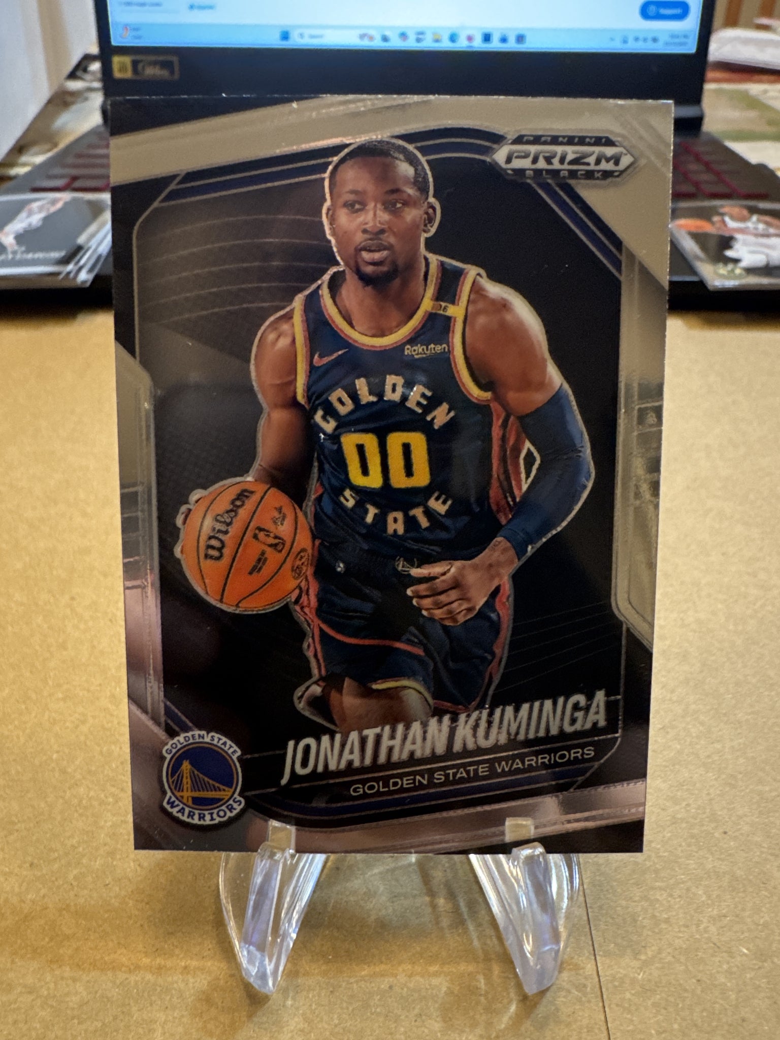 2024-25 Panini Prizm Black #122 Jonathan Kuminga