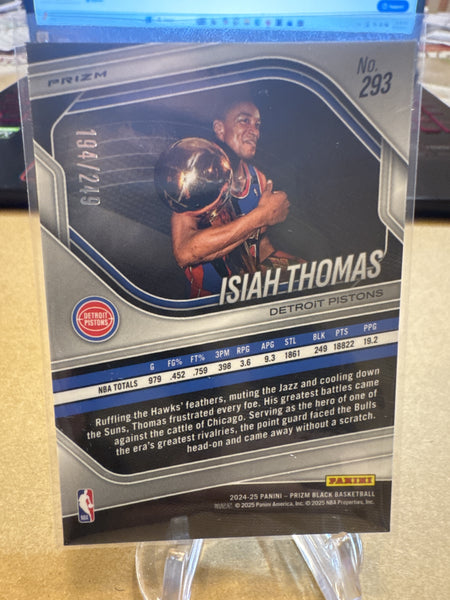 2024-25 Panini Prizm Black #293 Isiah Thomas Skewed 194/249