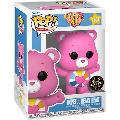 Funko Pop! Animation : Care Bears 40th Anniversary - Hopeful Heart Bear #1204 - Chase Bundle