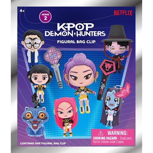 K-Pop Demon Hunters Series 2 3D Foam Bag Clip - One Mystery Figure (Pre-Order)