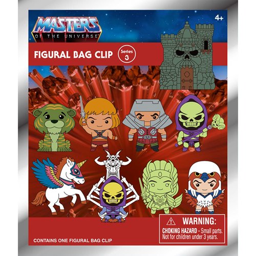 Masters of the Universe Series 3 3D Foam Bag Clip - One Mystery Figure (Pre-Order)