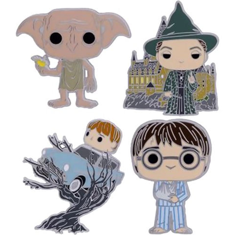 Harry Potter and the Chamber of Secrets 20th Anniversary Enamel Pin 4-Pack Set