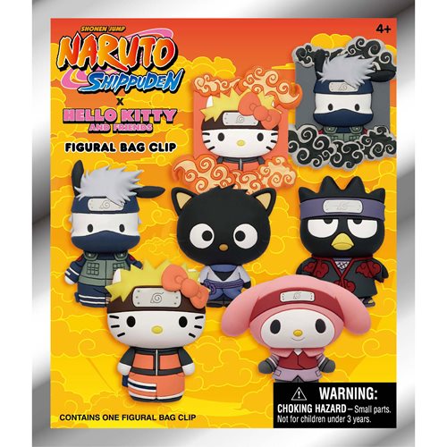 Hello Kitty x Naruto Figural Bag Clip - One Mystery Figure