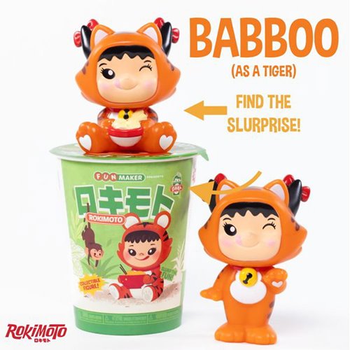 Rokimoto Wave 1 Cup Vinyl Figure - Babboo as a Tiger