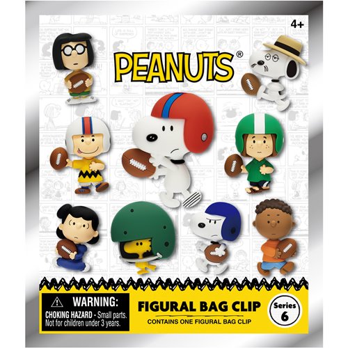 Peanuts Football Theme Series 6 3D Foam Bag Clip - One Mystery Figure (Pre-Order)