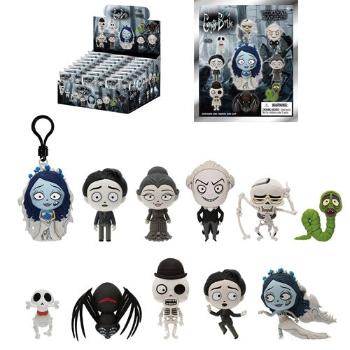 Corpse Bride Series 1 3D Foam Bag Clip - One Mystery Figure (Pre-Order)