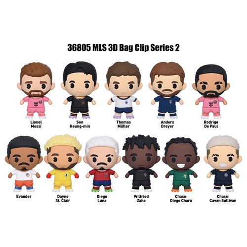 MLS Players Series 2 3D Foam Bag Clip - One Mystery Figure