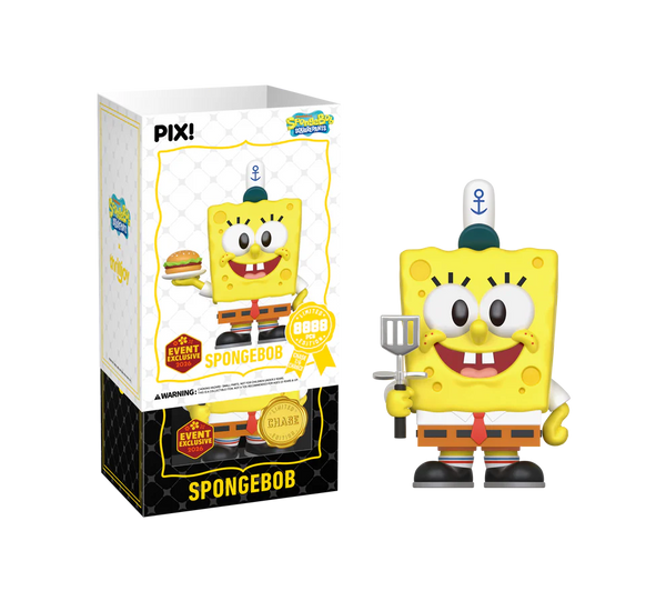 Thrilljoy PIX: SpongeBob SquarePants with Krabby Patty - 2026 Convention Exclusive LE8888 (Chance at Chase)
