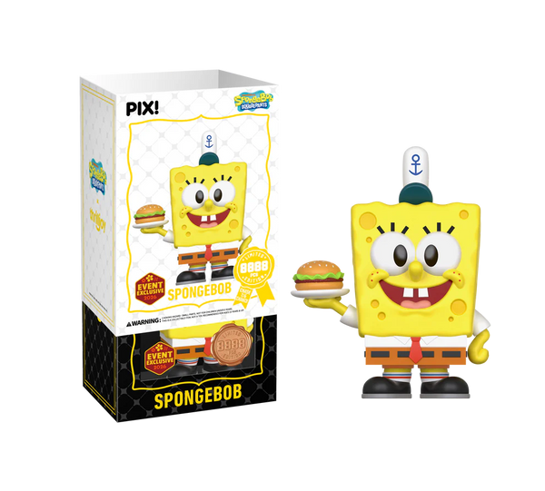 Thrilljoy PIX: SpongeBob SquarePants with Krabby Patty - 2026 Convention Exclusive LE8888 (Chance at Chase)