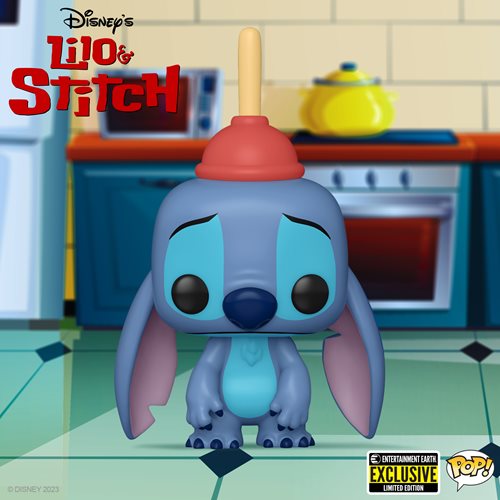 Funko Pop! Disney: Lilo & Stitch - Stitch with Plunger #1354- Entertainment Earth Exclusive