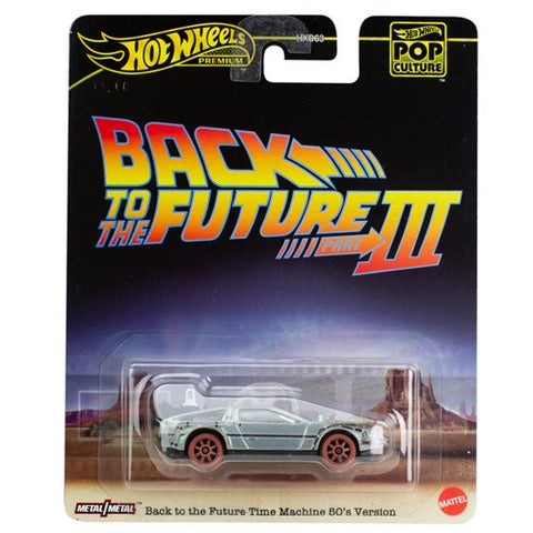 Hot Wheels Premium Pop Culture - Time Machine 50's Version - Back to the Future III