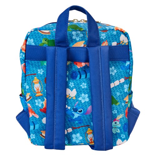 Loungefly - Lilo & Stitch Camping Cuties Nylon Mini-Backpack (Pre-Order)