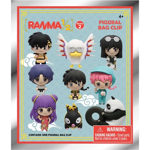 Ranma 1/2 Series 2 3D Foam Bag Clip - One Mystery Figure (Pre-Order)