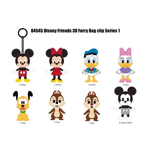 Disney Furry Friends Series 1 3D Foam Bag Clip - One Mystery Figure (Pre-Order)