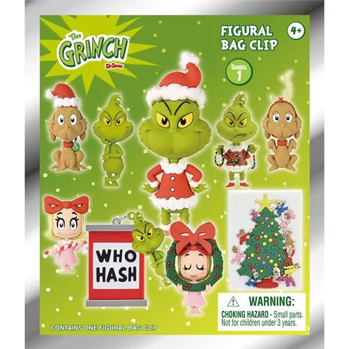 Grinch Series 1 3D Foam Bag Clip - One Mystery Figure (Pre-Order)