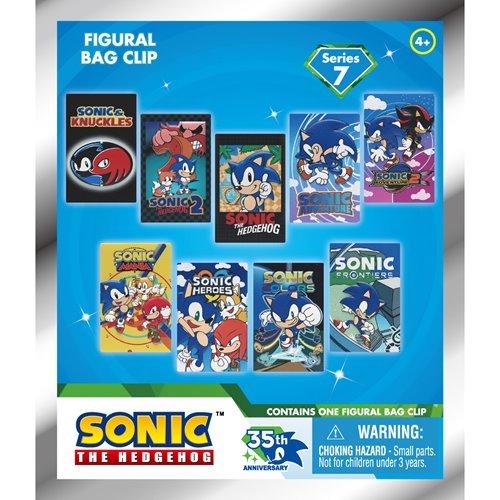 Sonic the Hedgehog Game Covers Series 7 3D Foam Bag Clip - One Mystery Figure (Pre-Order)