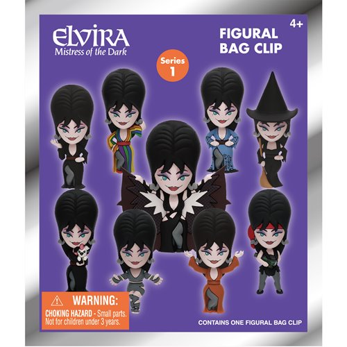 Elvira Series 1 3D Foam Bag Clip - One Mystery Figure (Pre-Order)