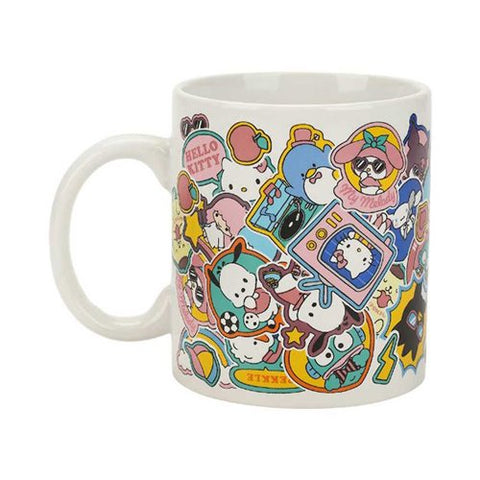 Sanrio Hello Kitty & Friends Sticker Collection 16 oz. Ceramic Mug (Pre-Order)