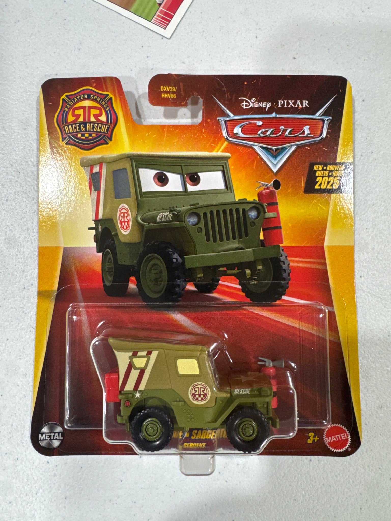 Mattel - Cars Character Cars - Race & Rescue Sarge – AAA Toys and ...