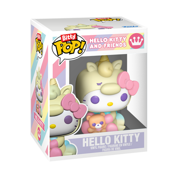 Sanrio Hello Kitty (Unicorn) Funko Bitty Pop! Mini-Figure and Key Chain Case (Pre-Order)