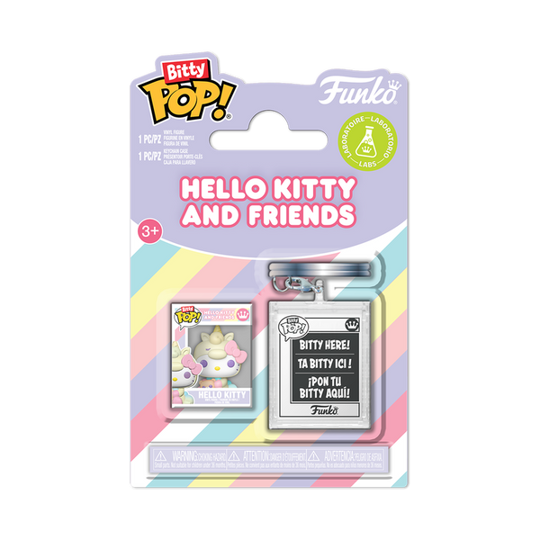 Sanrio Hello Kitty (Unicorn) Funko Bitty Pop! Mini-Figure and Key Chain Case (Pre-Order)