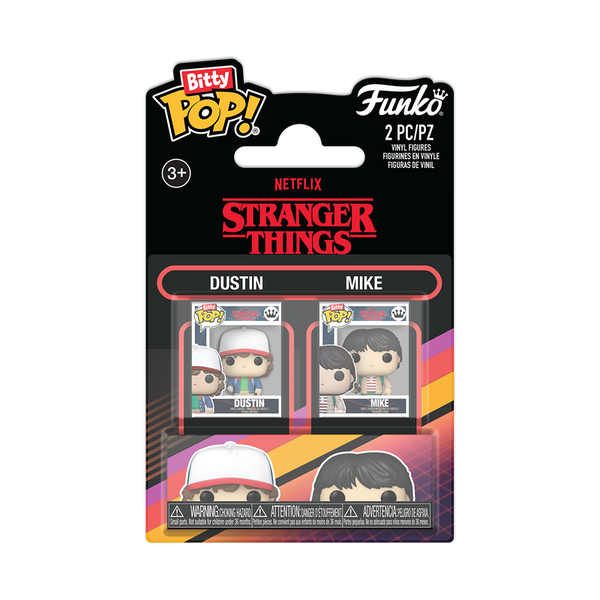 Stranger Things Season 1 Dustin and Mike Funko Bitty Pop! Mini-Figure 2-Pack