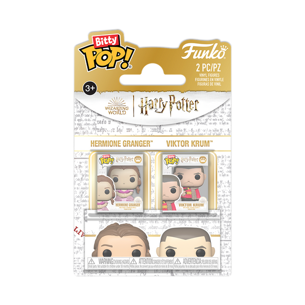 Harry Potter and the Goblet of Fire Hermione Granger and Viktor Krum Funko Bitty Pop! Mini-Figure 2-Pack